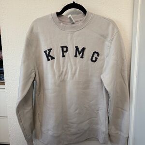 KPMG Bella Canvas Men's Light Gray Crewneck Sweater (S)